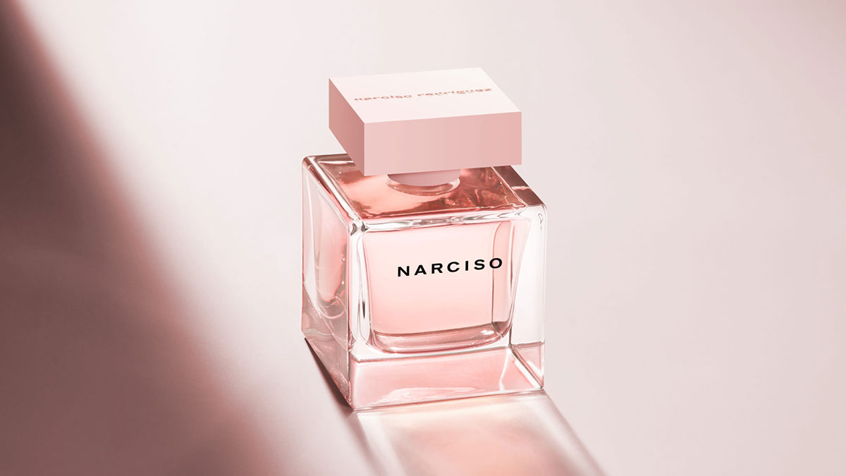 Narciso Rodriguez Cristal 薔薇水晶淡香精粉紅透明方形瓶身