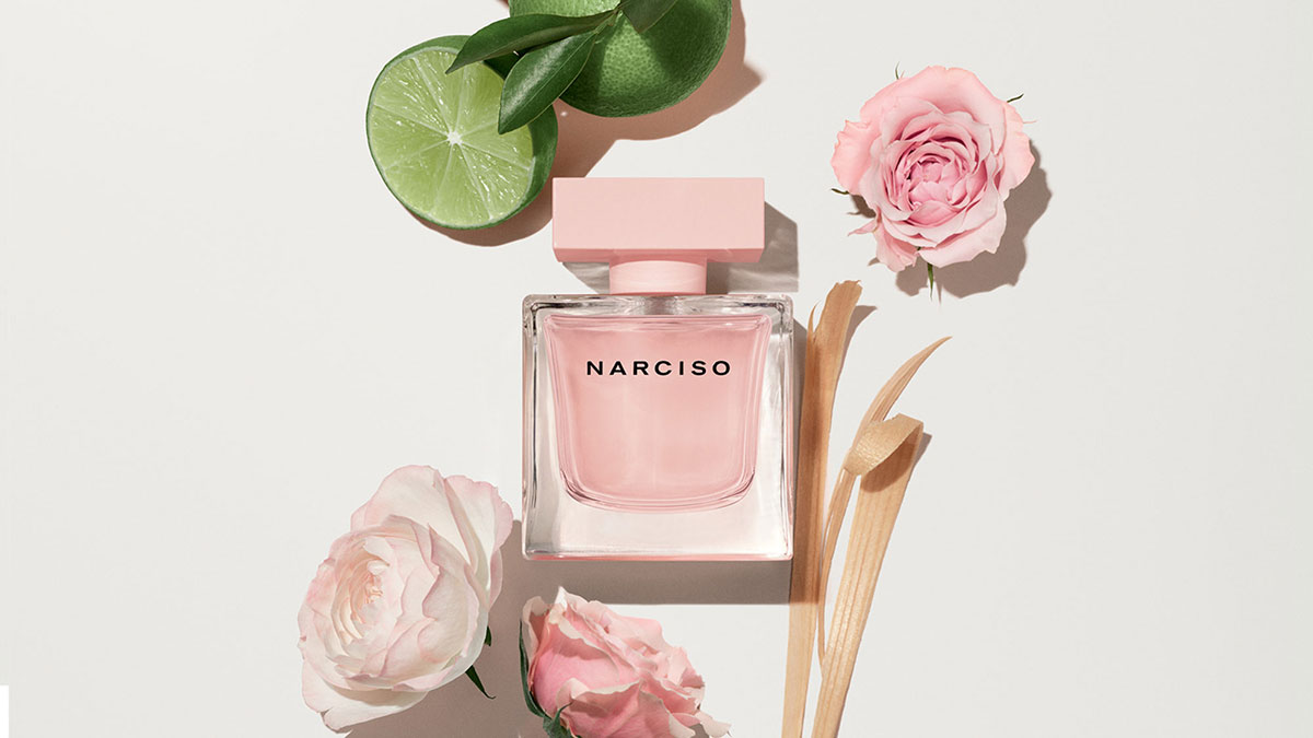 Narciso Rodriguez Cristal 薔薇水晶香水與玫瑰花及柑橘素材